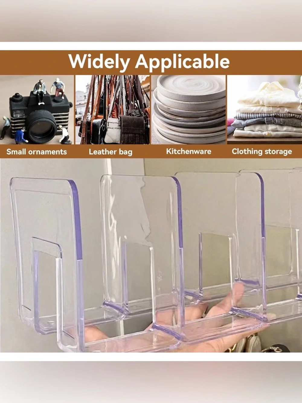 Clear Acrylic Multi-Slot Organizer